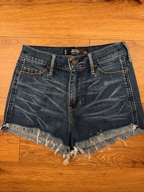 Hollister high rise denim shorts